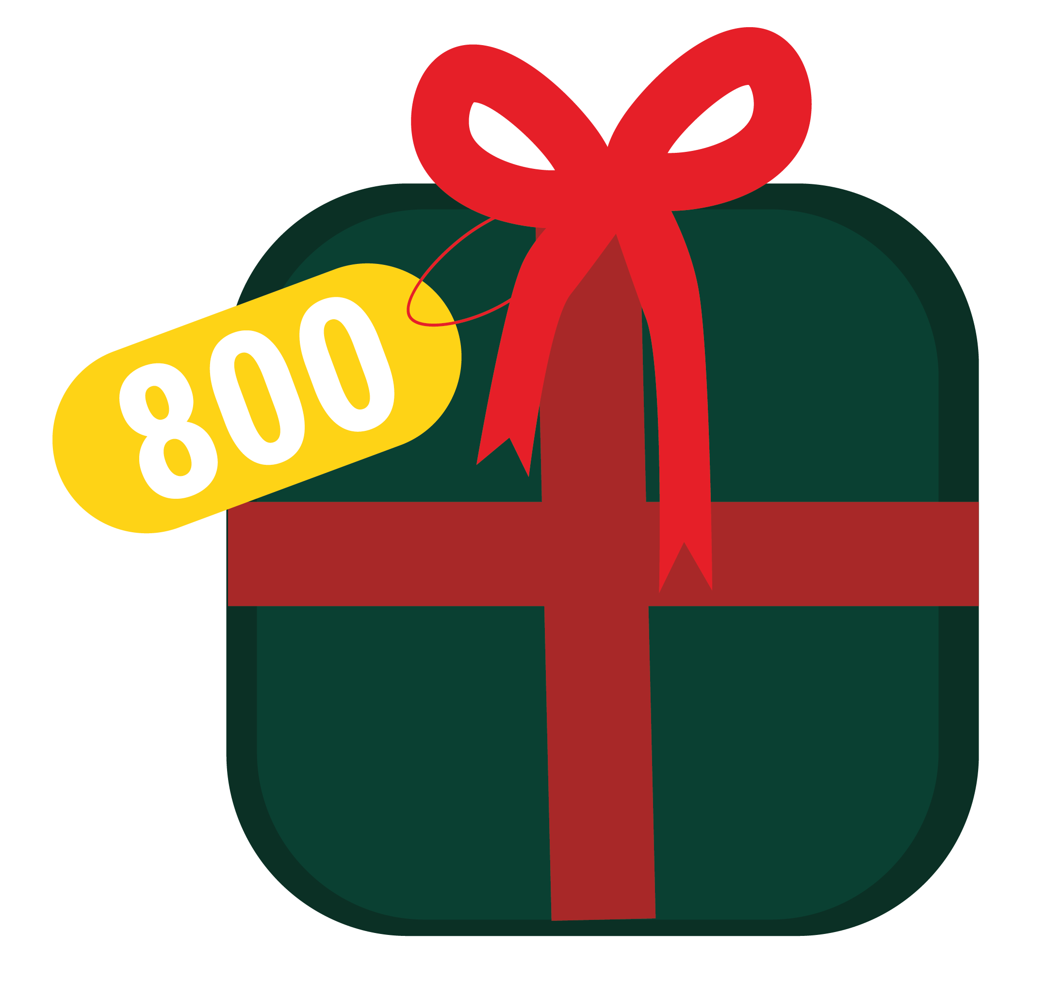Gave icon 800kr